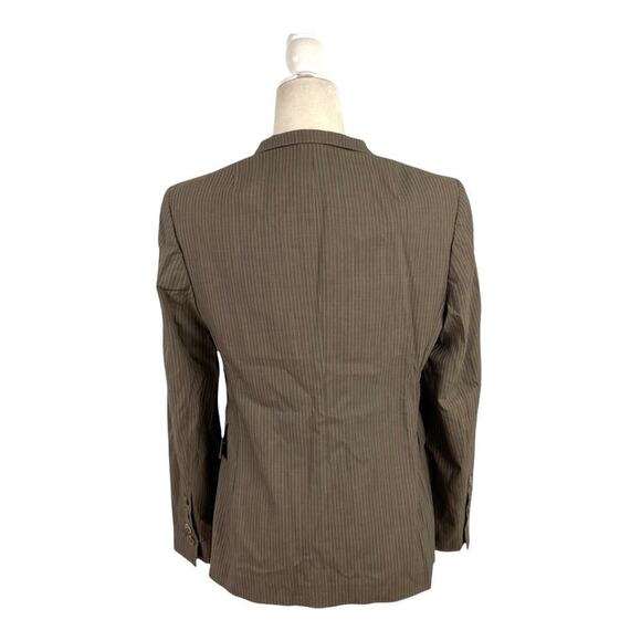 Akris Punto Womens Single-Breasted Micro Striped Wool Blazer Size 8 - Picture 8 of 16